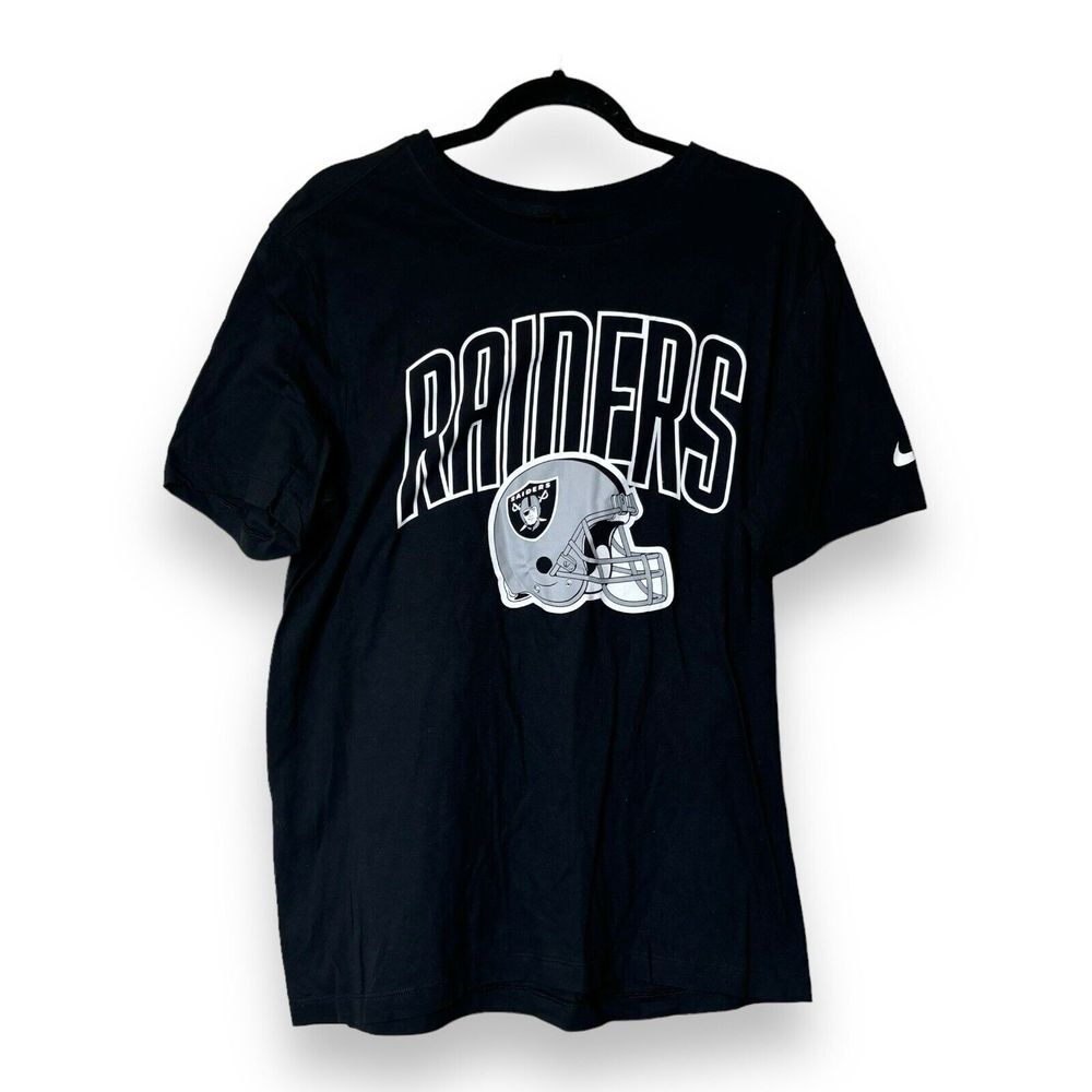 Nike Raiders Men's Black Graphic T-Shirt Sz M